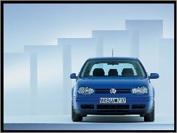 Lampy, Niebieski, Volkswagen Golf 4, Przód